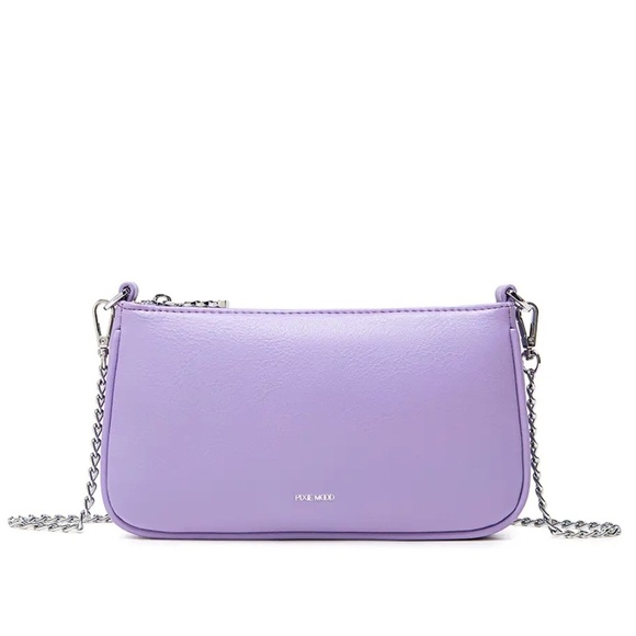 PIXIE MOOD Francine chain shoulder bag | Lavender vegan leather - Picture 1 of 5